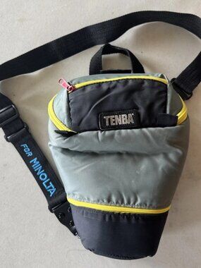 Vintage TENBA Solstice Sling SLR Camera Bag w/ MINOLTA Strap Good Condition